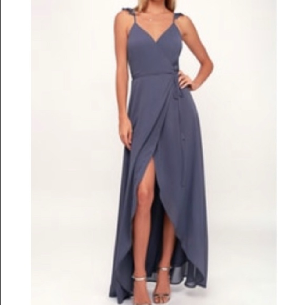 Lulu’s Here’s To Us High-Low Wrap Dress